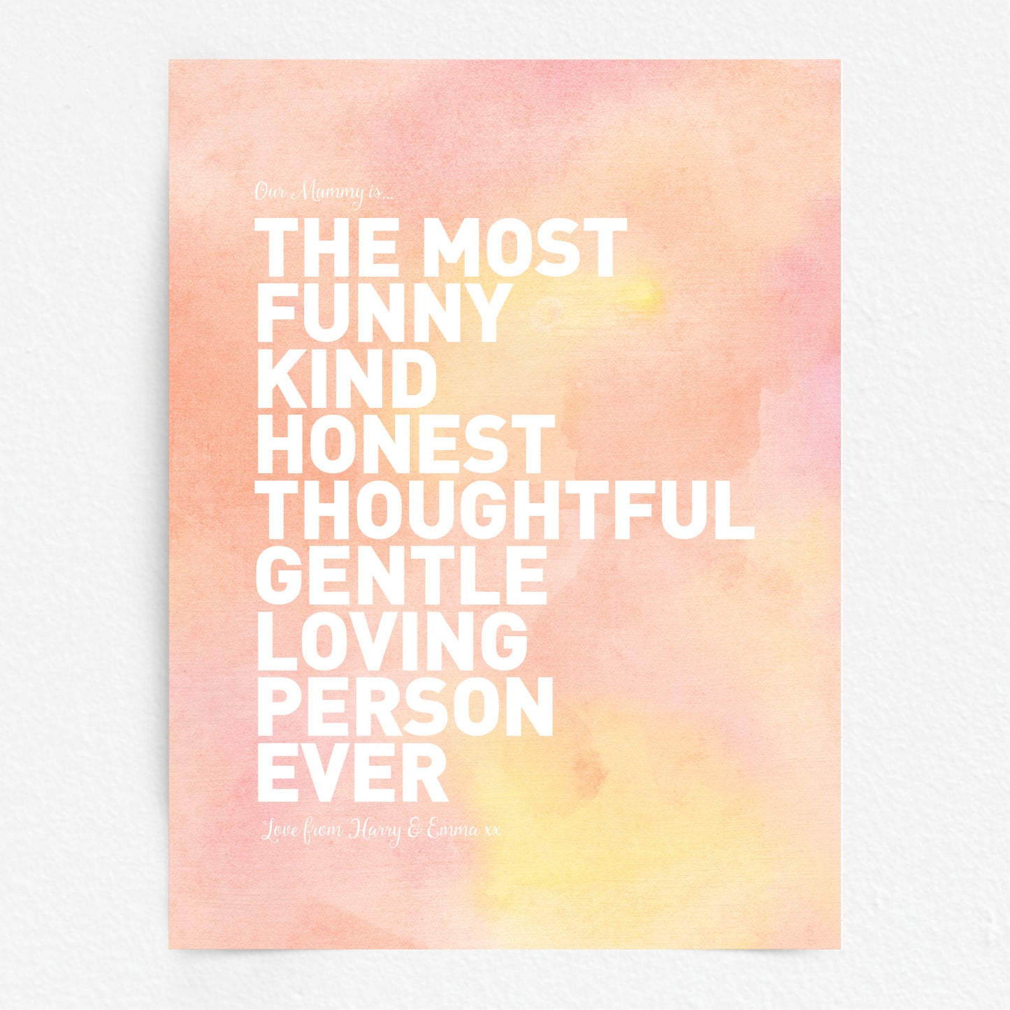 Custom Best Mum Print - Our Mummy Is...