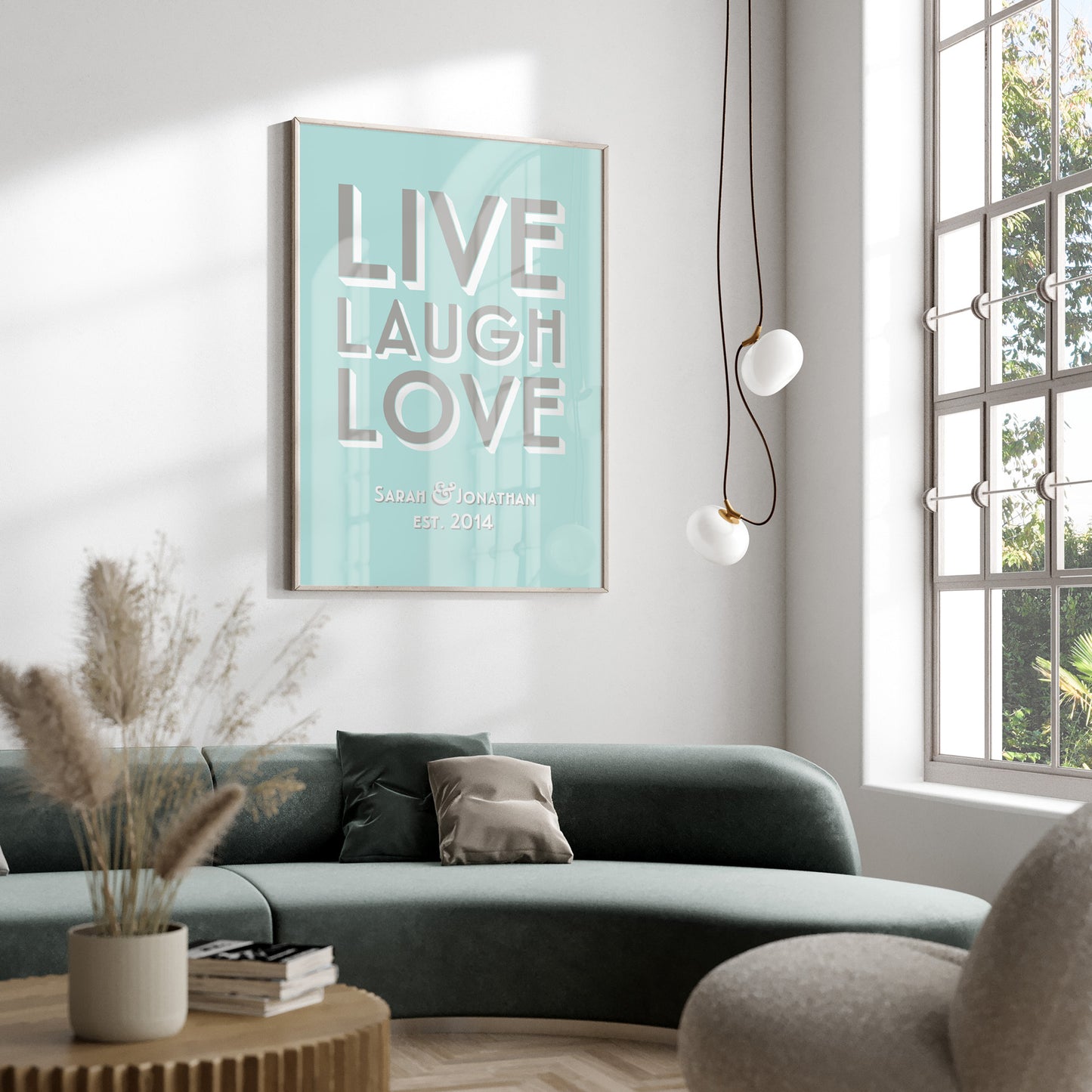Custom Couples Print - Live Laugh Love