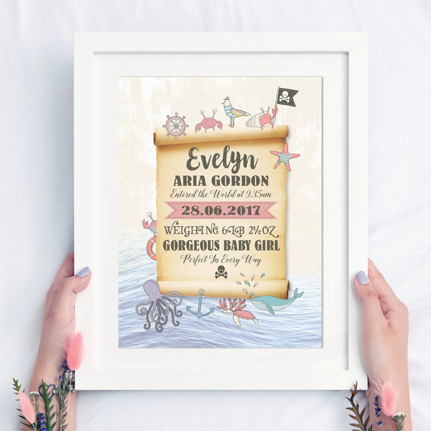 Custom Baby Print - Pirate Treasure Map