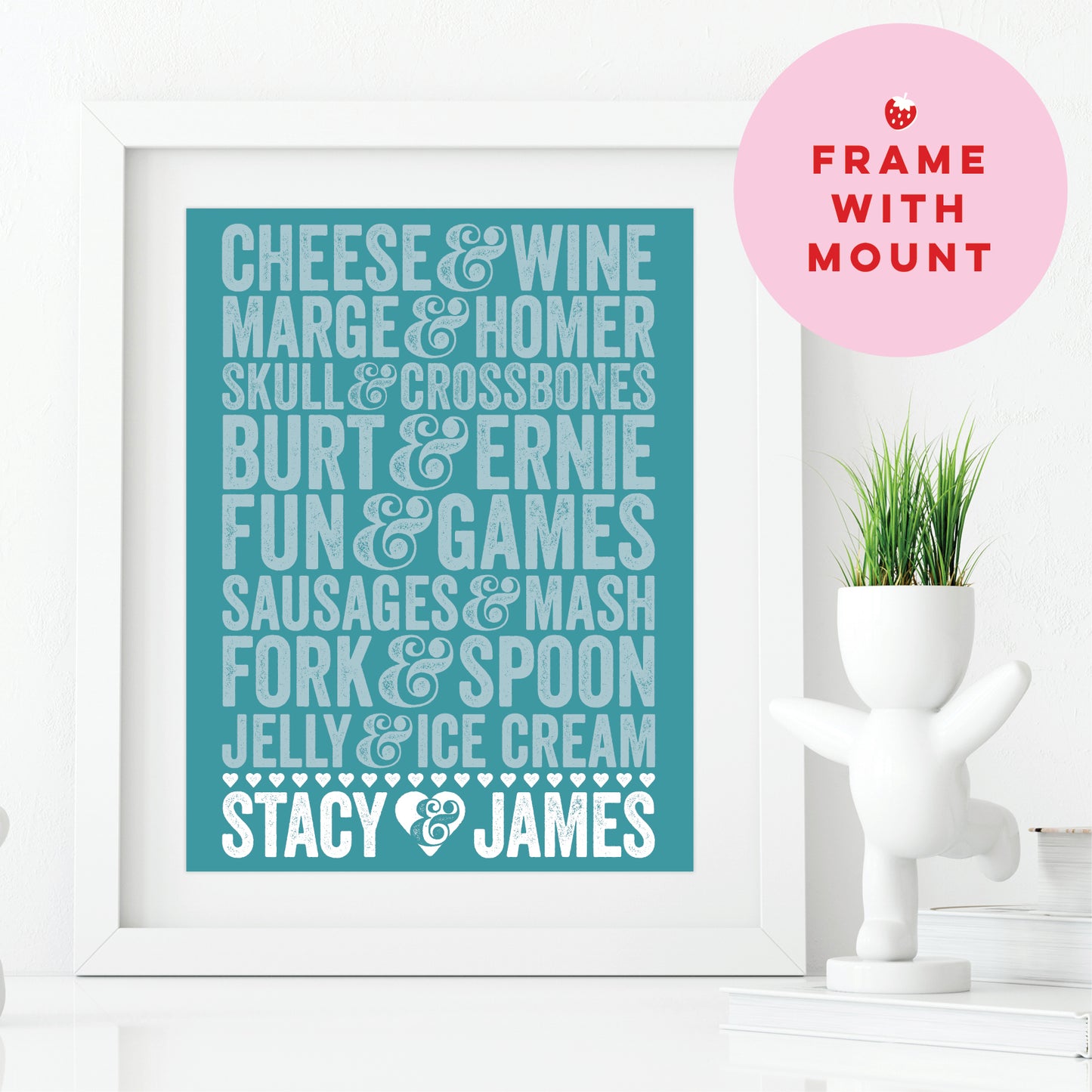 Custom Couples Print - Famous Pairings