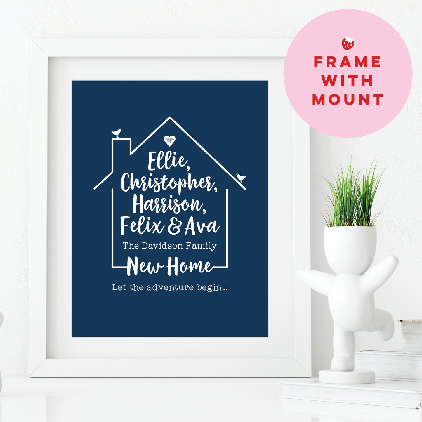 Custom Family Names Print - Our Home