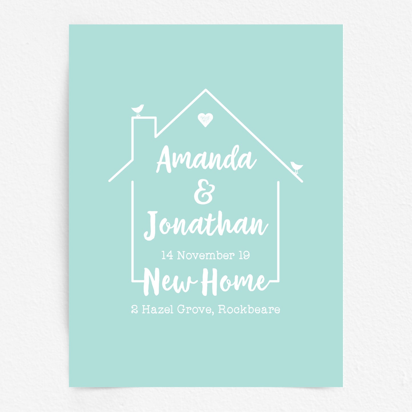 Custom Family Names Print - Our Home