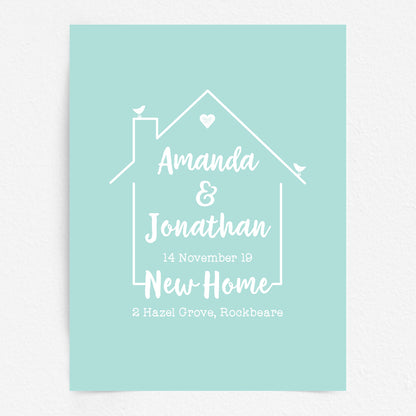 Custom Family Names Print - Our Home