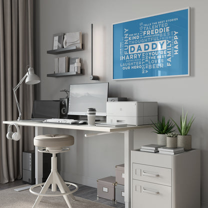 Custom Word Art Print - Best Daddy