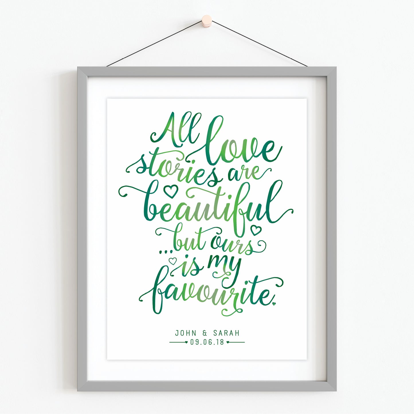 Custom Quote Print - All Love Stories Are Beautiful