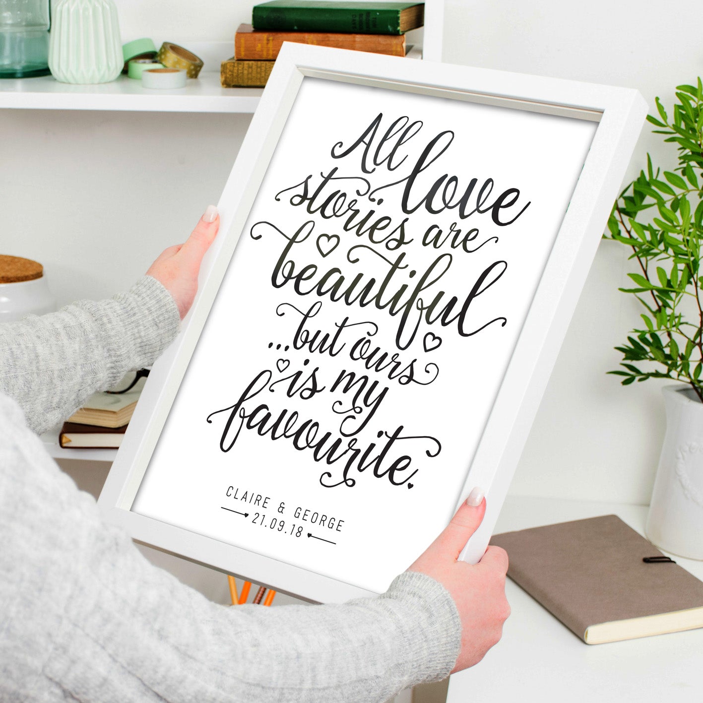 Custom Quote Print - All Love Stories Are Beautiful